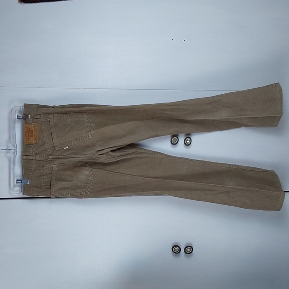 Levi's Mens Tan/Beige Corduroy Pants Straight Leg Neutral Preppy Sz.32X32 - Picture 5 of 9